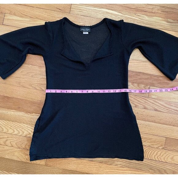 Vtg Jordan Taylor Womens Open Knit Sweater‎ Size S Y2K Whimsigoth Sheer Witchy - Picture 7 of 14